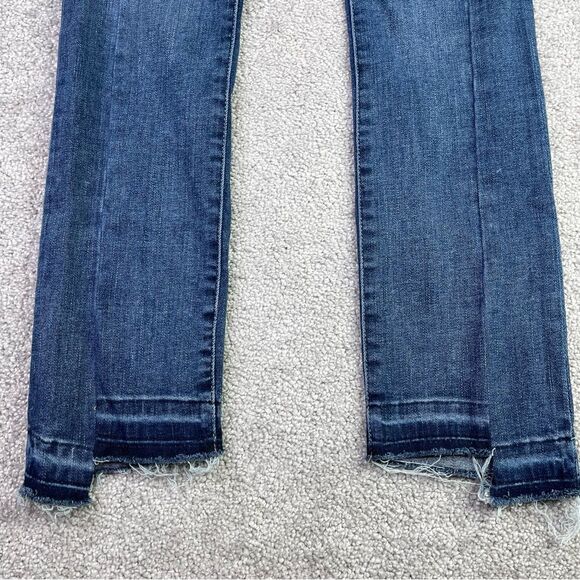 DL1961 Mara Jeans Women's 24 Blue Straight Ankle Mid-Rise Dark Denim Instasculpt - Picture 3 of 14